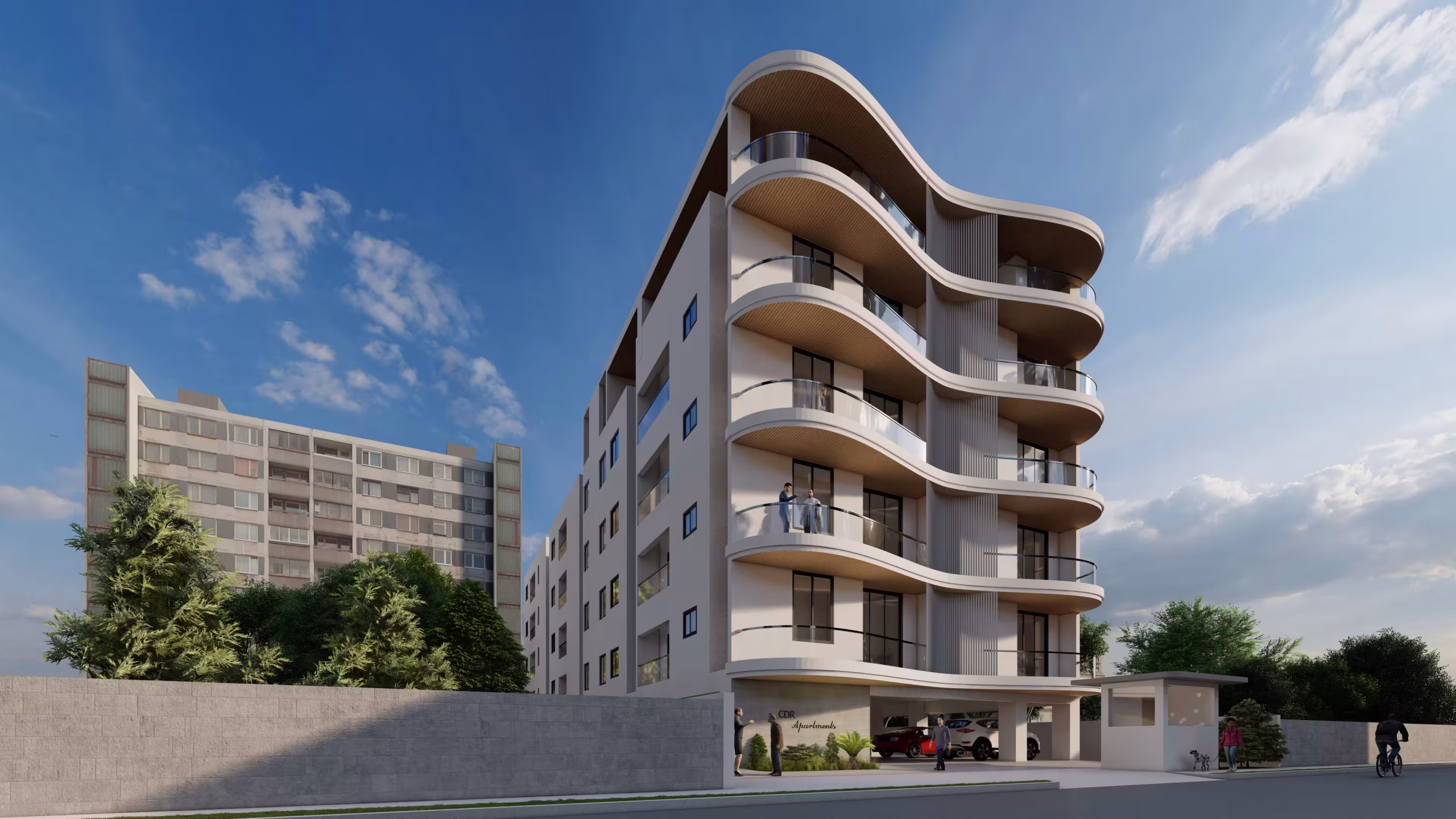 Contemporary Asta Apartment by CDR construction project with modern facade